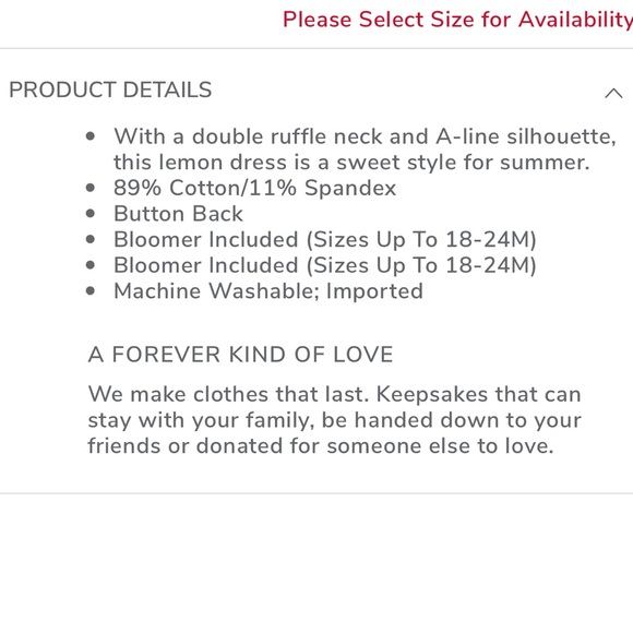 Janie&Jack Lemon Ruffle Dress - Picture 3 of 7